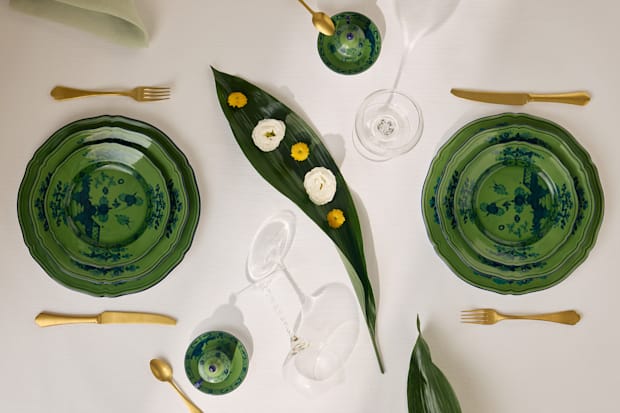 GREEN SPOT & BRUICHLADDICH セット[イスコ] ! Tableware set for two | Malachite | Ginori 1735